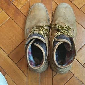 Aldo nubuck leather yellow boots